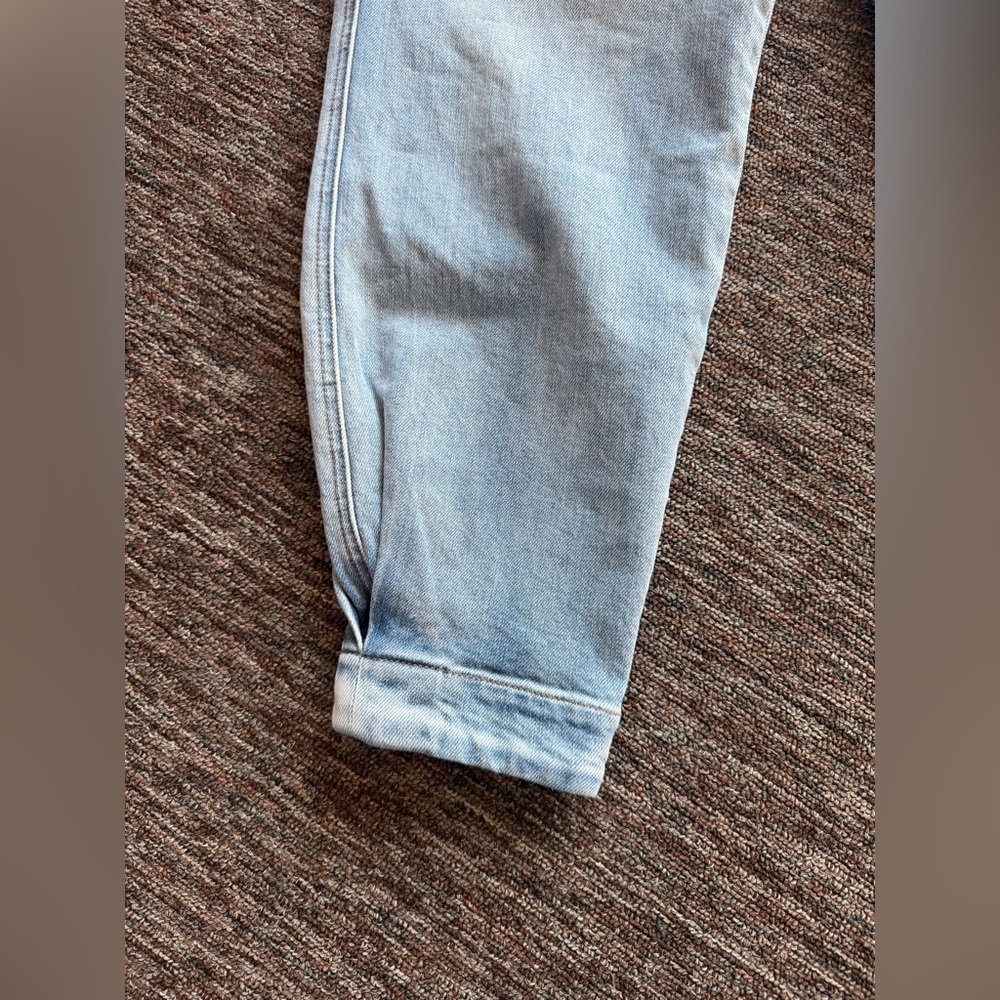NWOT Something Navy Sydney Tie Waist Denim Trouser Jeans Size 8 - Picture 5 of 10